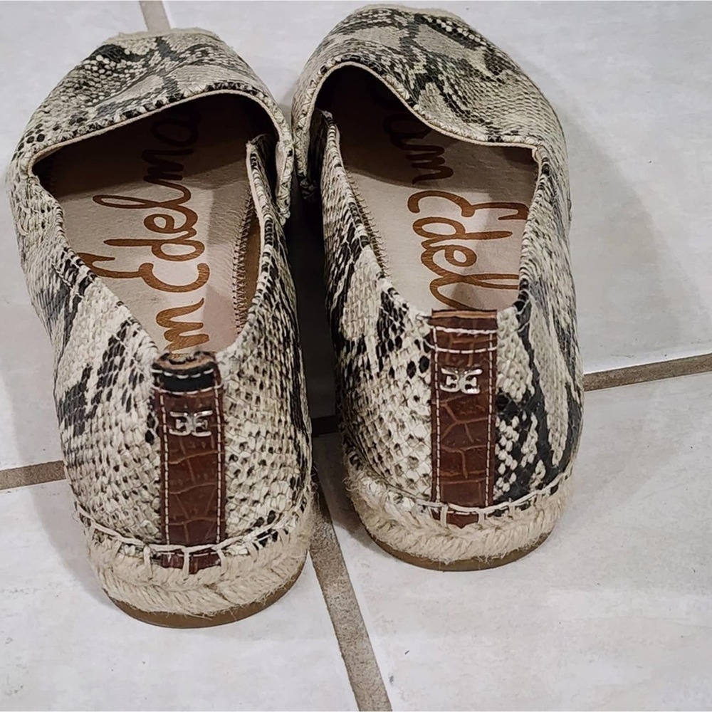 Sam Edelman Python Snakeskin Espadrille Sneakers … - image 2